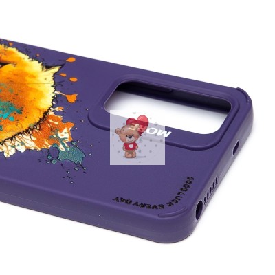 Чехол-накладка для Xiaomi Redmi Note 11 4G Global (кот) (фиолетовый) - SC335 Чехол-накладка для Xiaomi Redmi Note 11 4G Global (кот) (фиолетовый) - SC335