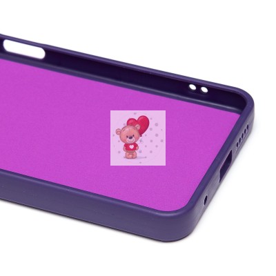 Чехол-накладка для Xiaomi Redmi Note 11 4G Global (кот) (фиолетовый) - SC335 Чехол-накладка для Xiaomi Redmi Note 11 4G Global (кот) (фиолетовый) - SC335