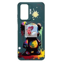 Чехол-накладка для Xiaomi Redmi Note 11 4G Global (медведь) (темно-зеленый) - SC335