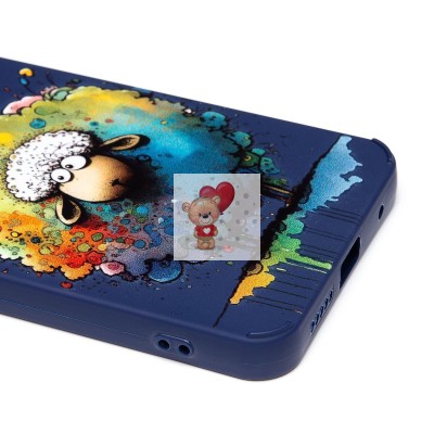 Чехол-накладка для Xiaomi Redmi Note 11 4G Global (овечка) (темно-синий) - SC335