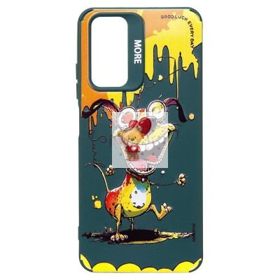 Чехол-накладка для Xiaomi Redmi Note 11 4G Global (собака) (темно-зеленый) - SC335