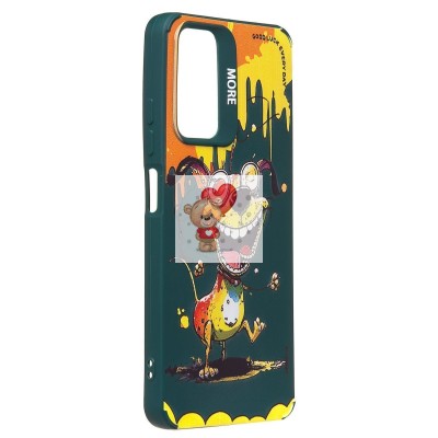 Чехол-накладка для Xiaomi Redmi Note 11 4G Global (собака) (темно-зеленый) - SC335 Чехол-накладка для Xiaomi Redmi Note 11 4G Global (собака) (темно-зеленый) - SC335