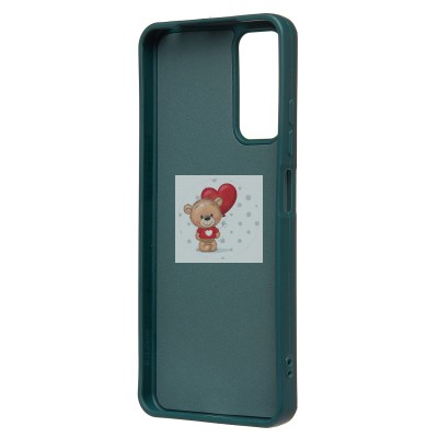 Чехол-накладка для Xiaomi Redmi Note 11 4G Global (собака) (темно-зеленый) - SC335 Чехол-накладка для Xiaomi Redmi Note 11 4G Global (собака) (темно-зеленый) - SC335