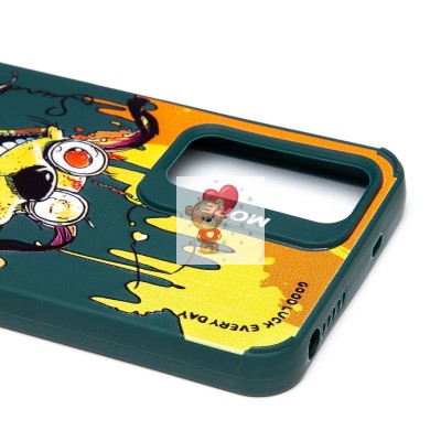 Чехол-накладка для Xiaomi Redmi Note 11 4G Global (собака) (темно-зеленый) - SC335 Чехол-накладка для Xiaomi Redmi Note 11 4G Global (собака) (темно-зеленый) - SC335