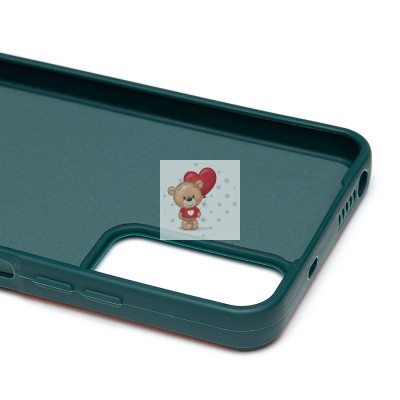 Чехол-накладка для Xiaomi Redmi Note 11 4G Global (собака) (темно-зеленый) - SC335 Чехол-накладка для Xiaomi Redmi Note 11 4G Global (собака) (темно-зеленый) - SC335