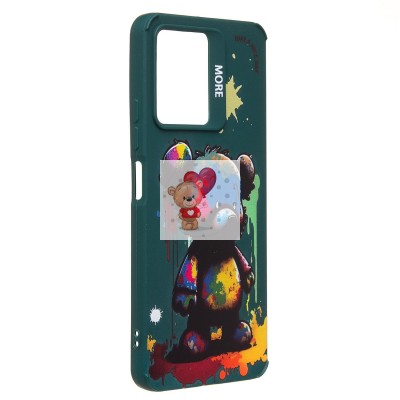 Чехол-накладка для Xiaomi Redmi Note 12 4G (медведь) (темно-зеленый) - SC335