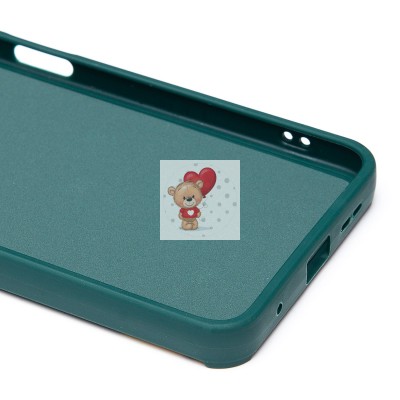Чехол-накладка для Xiaomi Redmi Note 12 4G (медведь) (темно-зеленый) - SC335