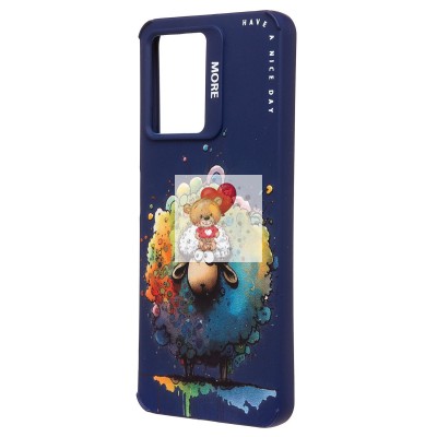 Чехол-накладка для Xiaomi Redmi Note 12 4G (овечка) (темно-синий) - SC335