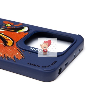 Чехол-накладка для Xiaomi Redmi Note 13 4G Global (заяц) (темно-синий) - SC335