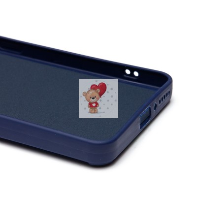 Чехол-накладка для Xiaomi Redmi Note 13 4G Global (заяц) (темно-синий) - SC335