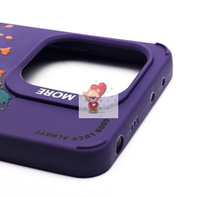 Чехол-накладка для Xiaomi Redmi Note 13 4G Global (кот) (фиолетовый) - SC335 Чехол-накладка для Xiaomi Redmi Note 13 4G Global (кот) (фиолетовый) - SC335