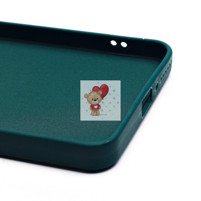 Чехол-накладка для Xiaomi Redmi Note 13 4G Global (медведь) (темно-зеленый) - SC335