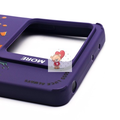 Чехол-накладка для Xiaomi Redmi Note 13 5G Global (кот) (фиолетовый) - SC335 Чехол-накладка для Xiaomi Redmi Note 13 5G Global (кот) (фиолетовый) - SC335