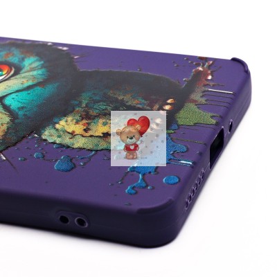 Чехол-накладка для Xiaomi Redmi Note 13 5G Global (кот) (фиолетовый) - SC335 Чехол-накладка для Xiaomi Redmi Note 13 5G Global (кот) (фиолетовый) - SC335