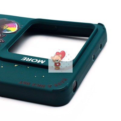 Чехол-накладка для Xiaomi Redmi Note 13 5G Global (медведь) (темно-зеленый) - SC335