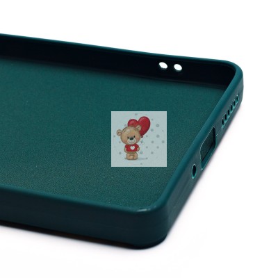 Чехол-накладка для Xiaomi Redmi Note 13 5G Global (медведь) (темно-зеленый) - SC335