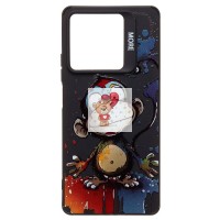 Чехол-накладка для Xiaomi Redmi Note 13 5G Global (обезьяна) (черный) - SC335