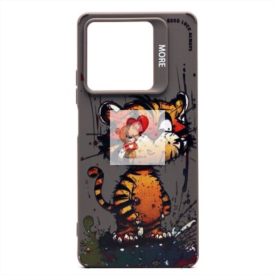 Чехол-накладка для Xiaomi Redmi Note 13 5G Global (тигр) (серый) - SC335