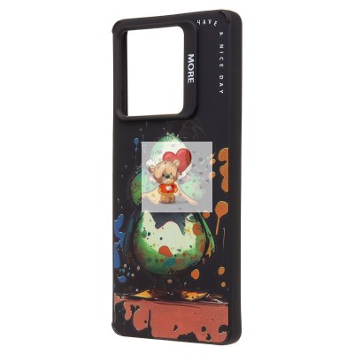 Чехол-накладка для Xiaomi Redmi Note 13 5G Global (утка) (черный) - SC335