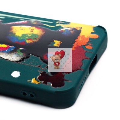 Чехол-накладка для Xiaomi Redmi Note 13 Pro 5G (медведь) (темно-зеленый) - SC335 Чехол-накладка для Xiaomi Redmi Note 13 Pro 5G (медведь) (темно-зеленый) - SC335