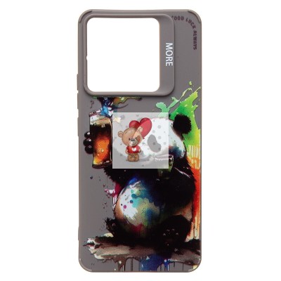 Чехол-накладка для Xiaomi Redmi Note 13 Pro 5G (панда) (серый) - SC335 Чехол-накладка для Xiaomi Redmi Note 13 Pro 5G (панда) (серый) - SC335