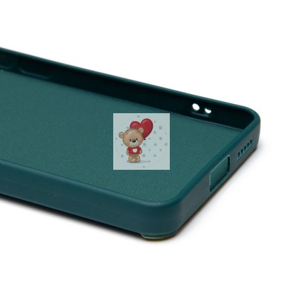 Чехол-накладка для Xiaomi Redmi Note 13 Pro 5G (собака) (темно-зеленый) - SC335 Чехол-накладка для Xiaomi Redmi Note 13 Pro 5G (собака) (темно-зеленый) - SC335