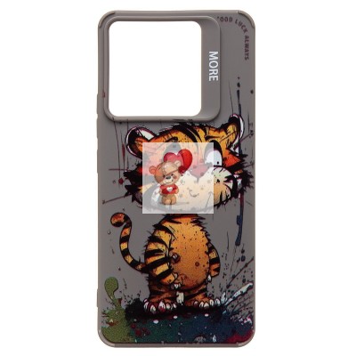 Чехол-накладка для Xiaomi Redmi Note 13 Pro 5G (тигр) (серый) - SC335 Чехол-накладка для Xiaomi Redmi Note 13 Pro 5G (тигр) (серый) - SC335