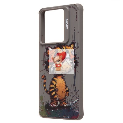 Чехол-накладка для Xiaomi Redmi Note 13 Pro 5G (тигр) (серый) - SC335 Чехол-накладка для Xiaomi Redmi Note 13 Pro 5G (тигр) (серый) - SC335