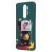 Чехол-накладка для Xiaomi Redmi Note 8 Pro (медведь) (темно-зеленый) - SC335