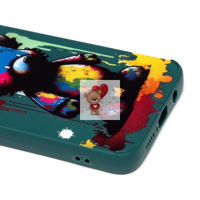 Чехол-накладка для Xiaomi Redmi Note 8 Pro (медведь) (темно-зеленый) - SC335