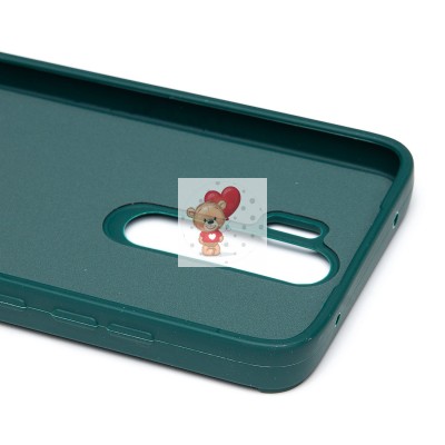 Чехол-накладка для Xiaomi Redmi Note 8 Pro (медведь) (темно-зеленый) - SC335