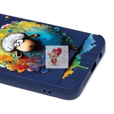 Чехол-накладка для Xiaomi Redmi Note 8 Pro (овечка) (темно-синий) - SC335