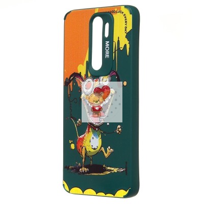 Чехол-накладка для Xiaomi Redmi Note 8 Pro (собака) (темно-зеленый) - SC335