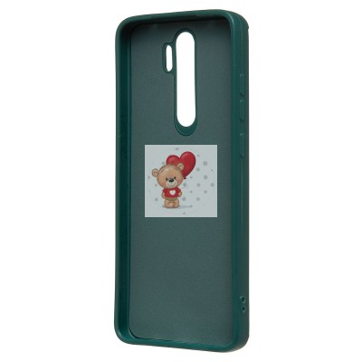Чехол-накладка для Xiaomi Redmi Note 8 Pro (собака) (темно-зеленый) - SC335