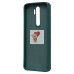 Чехол-накладка для Xiaomi Redmi Note 8 Pro (собака) (темно-зеленый) - SC335