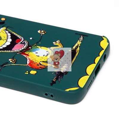 Чехол-накладка для Xiaomi Redmi Note 8 Pro (собака) (темно-зеленый) - SC335