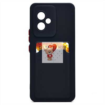 Чехол-накладка для Honor 100 (черный) - SC337 с картхолдером