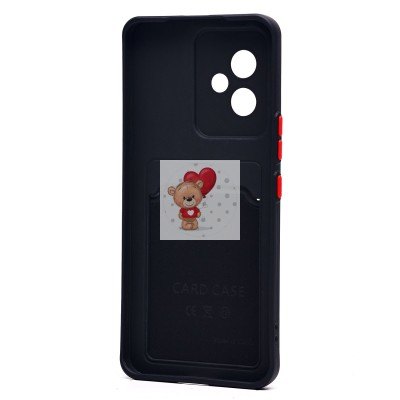 Чехол-накладка для Honor 100 (черный) - SC337 с картхолдером Чехол-накладка для Honor 100 (черный) - SC337 с картхолдером