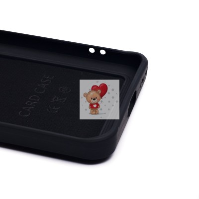 Чехол-накладка для Honor 100 (черный) - SC337 с картхолдером Чехол-накладка для Honor 100 (черный) - SC337 с картхолдером