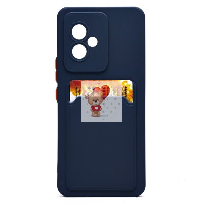 Чехол-накладка для Honor 100 (темно-синий) - SC337 с картхолдером