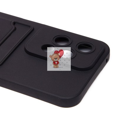 Чехол-накладка для Honor 200 lite (черный) - SC337 с картхолдером Чехол-накладка для Honor 200 lite (черный) - SC337 с картхолдером