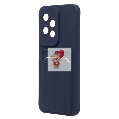 Чехол-накладка для Honor 200 lite (темно-синий) - SC337 с картхолдером Чехол-накладка для Honor 200 lite (темно-синий) - SC337 с картхолдером