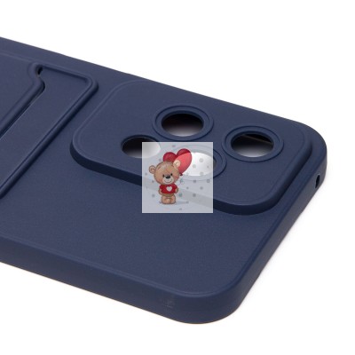 Чехол-накладка для Honor 200 lite (темно-синий) - SC337 с картхолдером Чехол-накладка для Honor 200 lite (темно-синий) - SC337 с картхолдером