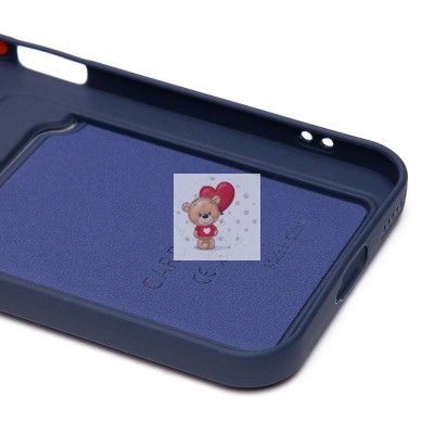 Чехол-накладка для Honor 200 lite (темно-синий) - SC337 с картхолдером Чехол-накладка для Honor 200 lite (темно-синий) - SC337 с картхолдером