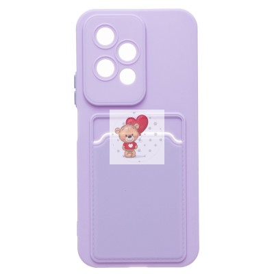 Чехол-накладка для Honor 200 lite (светло-фиолетовый) - SC337 с картхолдером Чехол-накладка для Honor 200 lite (светло-фиолетовый) - SC337 с картхолдером