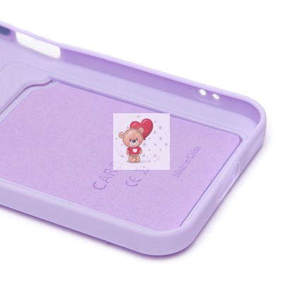 Чехол-накладка для Honor 200 lite (светло-фиолетовый) - SC337 с картхолдером