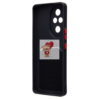 Чехол-накладка для Honor 200 Pro (черный) - SC337 с картхолдером