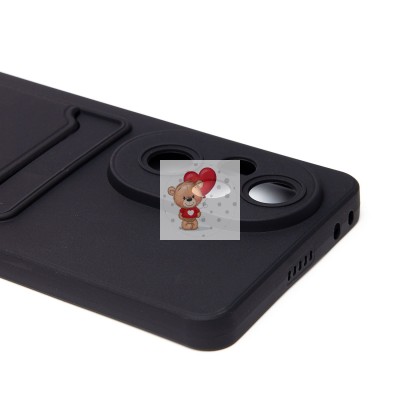 Чехол-накладка для Honor 200 Pro (черный) - SC337 с картхолдером