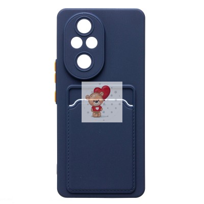 Чехол-накладка для Honor 200 Pro (темно-синий) - SC337 с картхолдером Чехол-накладка для Honor 200 Pro (темно-синий) - SC337 с картхолдером