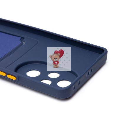 Чехол-накладка для Honor 200 Pro (темно-синий) - SC337 с картхолдером Чехол-накладка для Honor 200 Pro (темно-синий) - SC337 с картхолдером